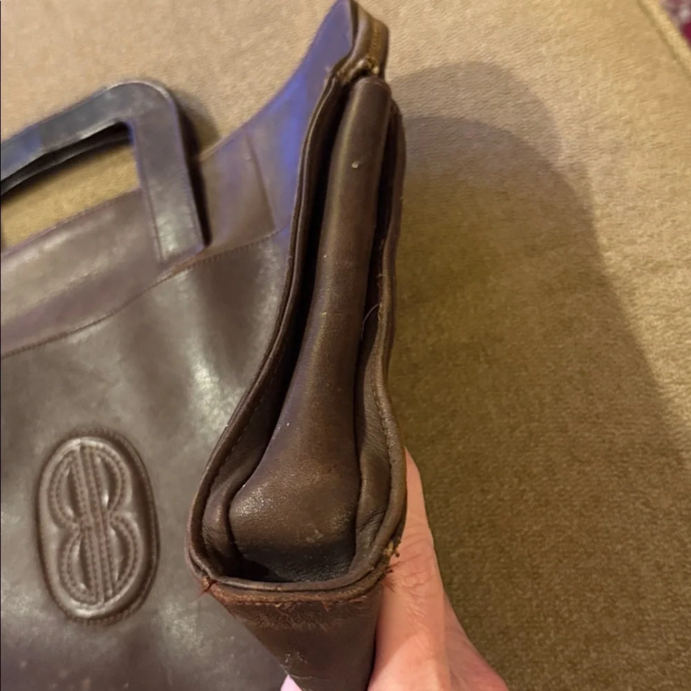 Vintage Bill Blass Leather Laptop Bag with Handles (TD)